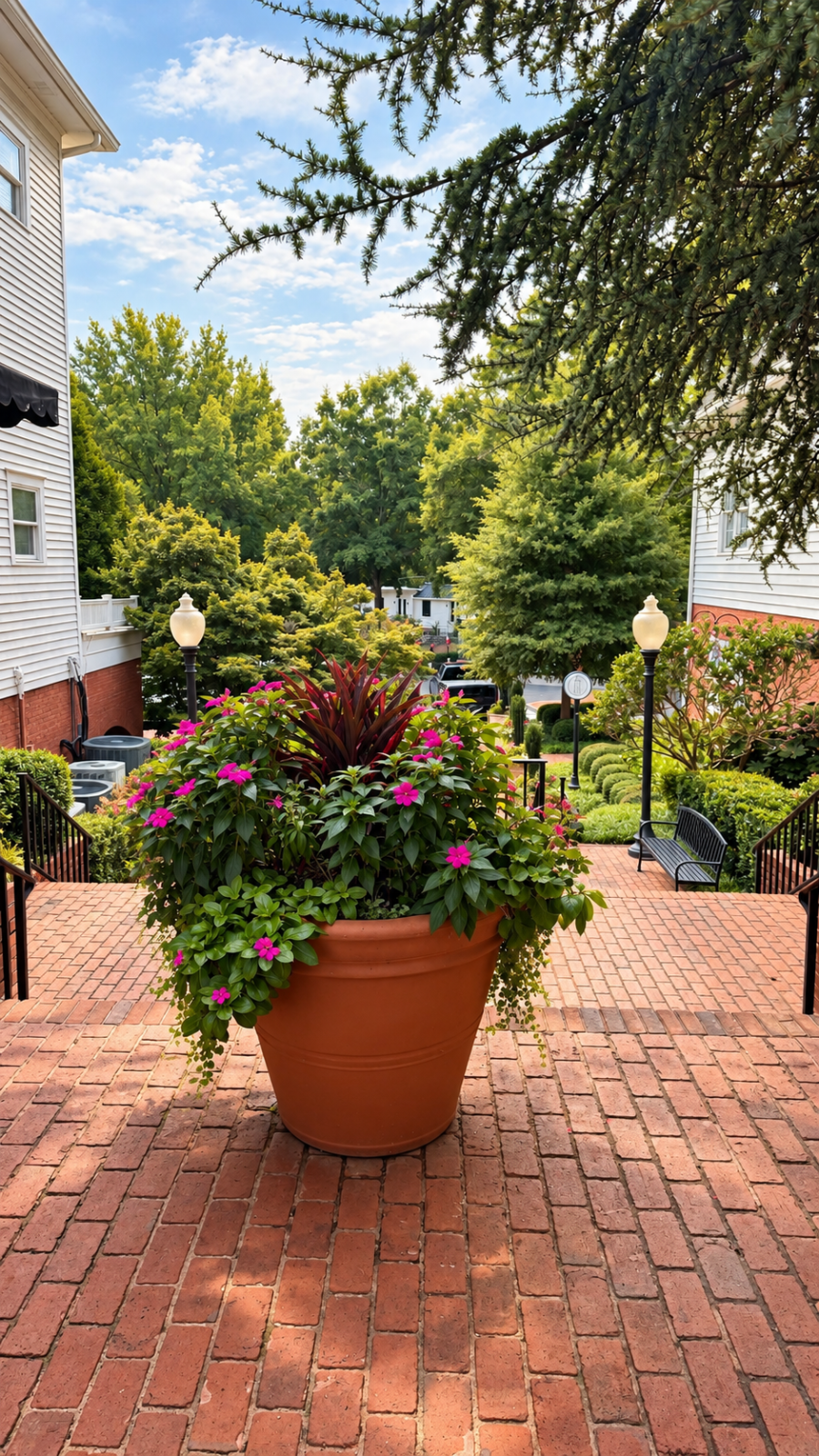 Courtyard entrance to the clinic